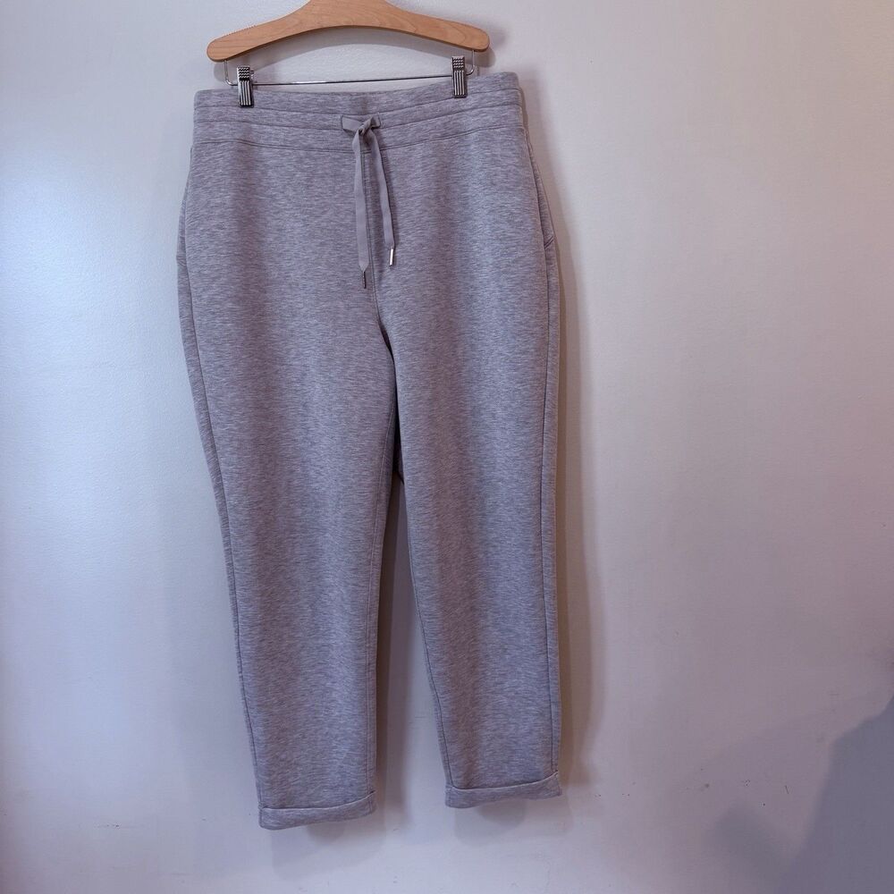 Spanx Womens Heather Grey Airessentials Tapered Sweatpants 1X